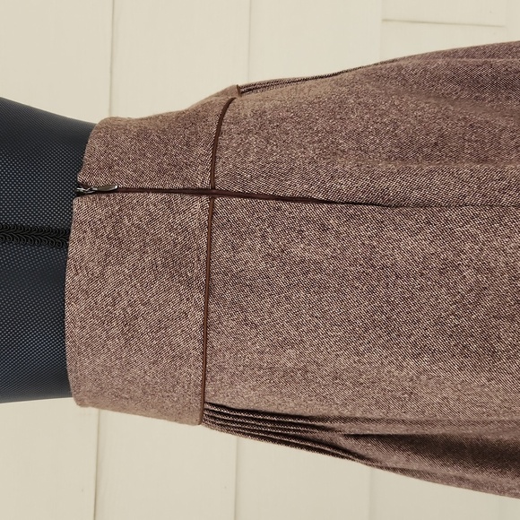 VTG Brown Tweed Wool-blend YOU ARE YOU Knee-length Skirt (L) - Picture 3 of 15